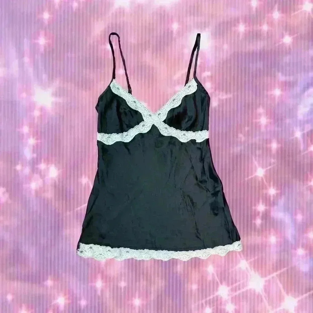 Y2K Izzy Jae Lace Spaghetti Strap Top